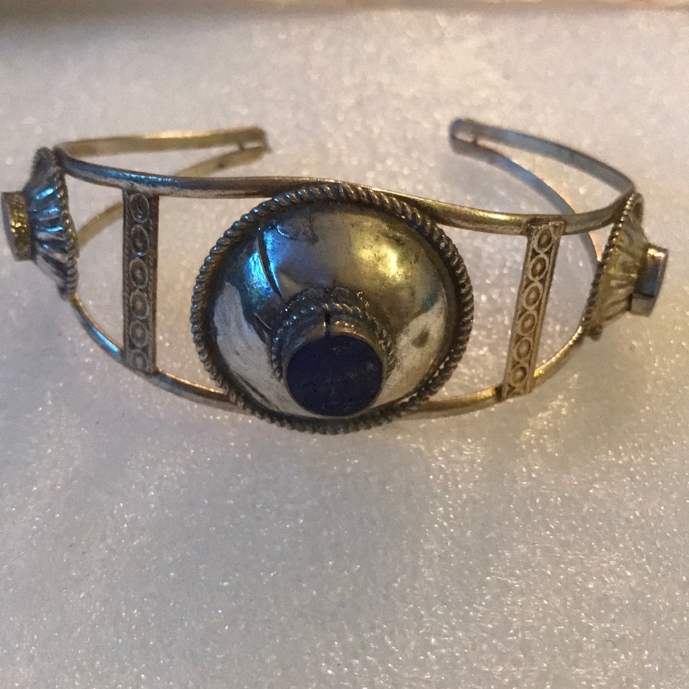Antique lapis cuff